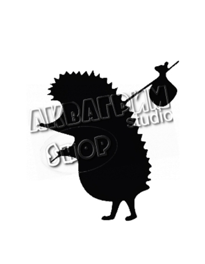 Трафарет для блеск тату "Ёжик