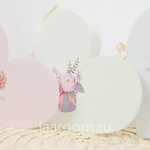 Открытка малая "Валентинка с суккулентом"