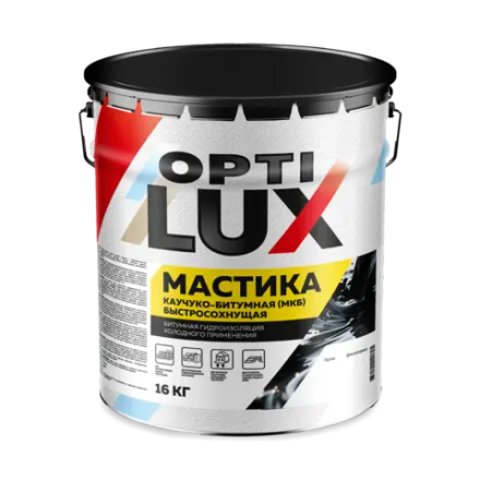 OPTILUX Мастика Каучуко-битумная МКБ 16кг (ИжСинтез)