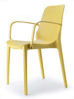 Кресло пластиковое Scab Design Ginevra, горчичный