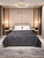 Покрывало 220х240 стеганое для кровати и дивана