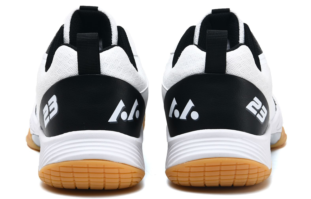 LEFUS Low top Badminton Shoes Unisex White Black