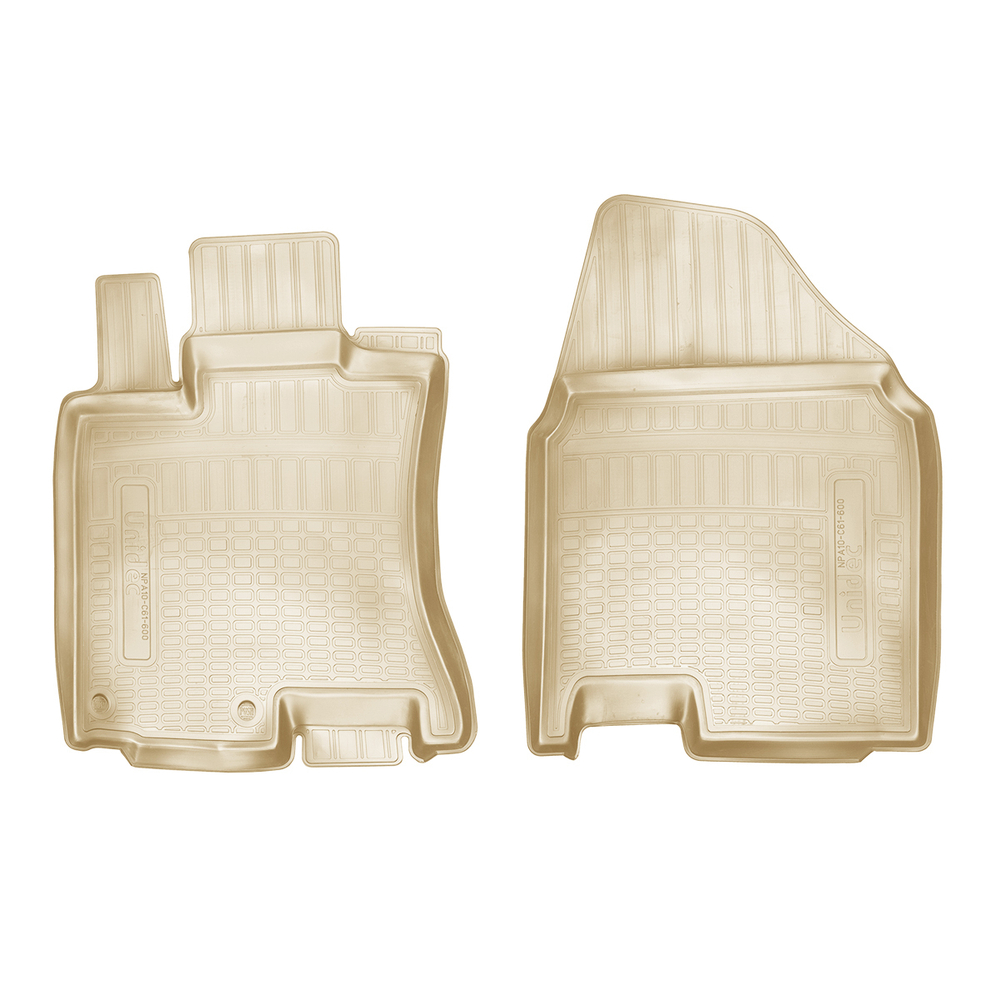 Ковры в салон Norplast/Unidec для Nissan Qashqai (2007-2014), Бежевый, передние, арт.NPA10-C61-600-B