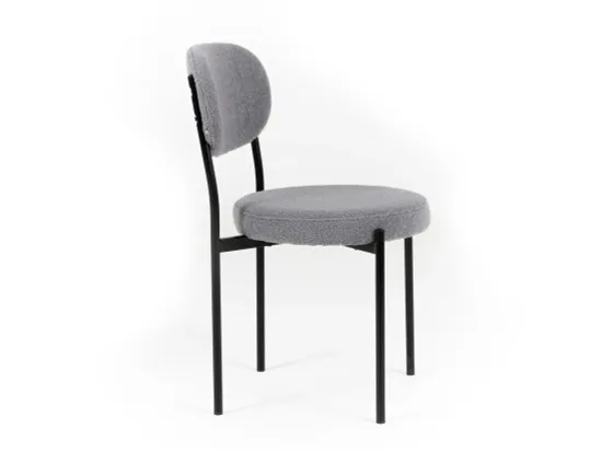 Стул Emaci 881191 серый искусственный мех, металл