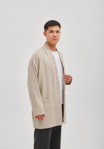 Шапан льняной короткий OYU TOLQYN BEIGE