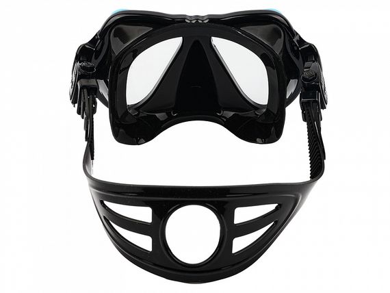 Набор маска+трубка в сумке Sargan Сонора-М прозрачный/светло-бирюзовый