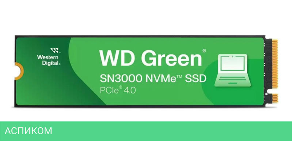 SSD диск WD Green SN3000 1Tb (WDS100T4G0E)