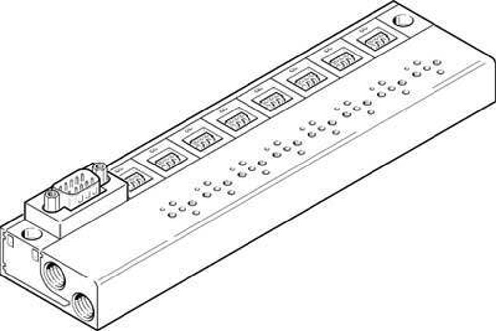 MHP1-PR10-3-PI-D25 Плита для блочного монтажа
