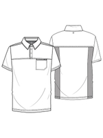 Топ медицинский мужской Cherokee Infinity CK825A, графит, XL