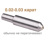 0,02-0,03ct (подходит к станкам Сауно, Миртельс, Зубр) 8 граней