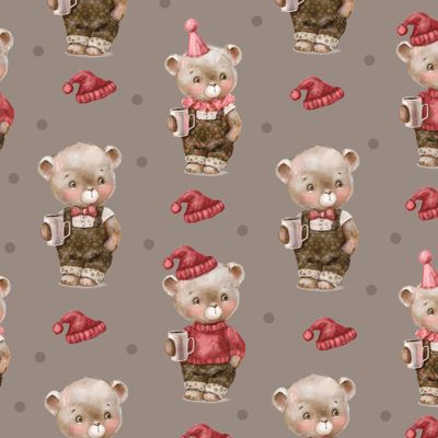 Мишка с кружкой