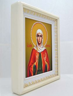 Икона святой Миропии Хиосской ручной работы.
