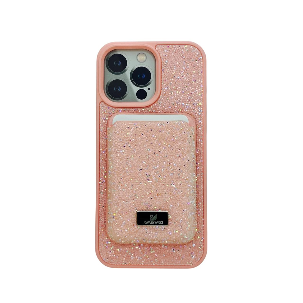 Чехол Swarovski с картхолдером для iPhone 16PRO