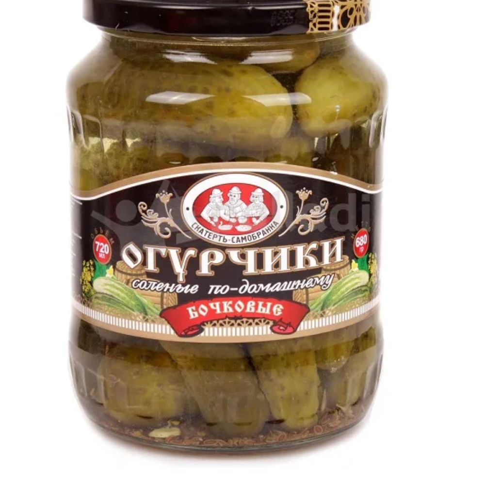Огурцы Бочковые Скатерть-Самобранка 680 гр