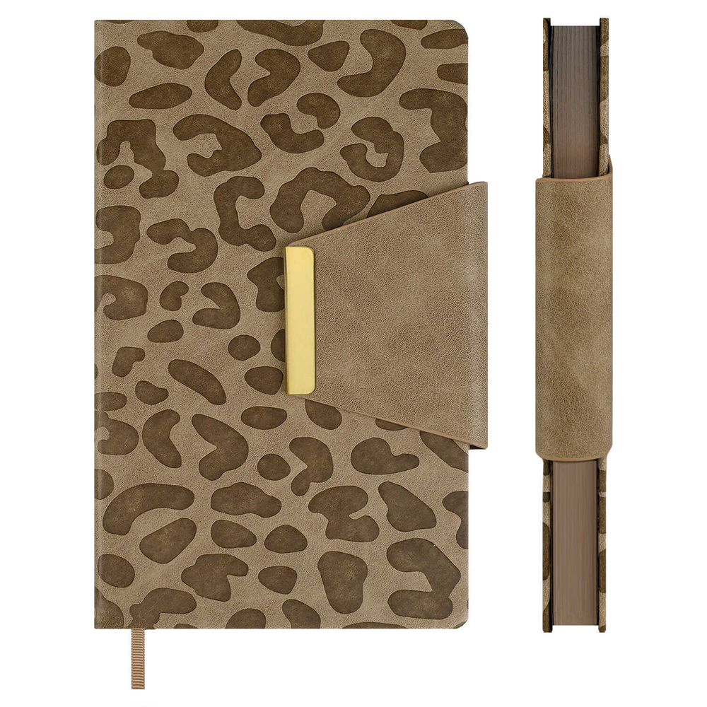 Ежедневник недатированный ESCALADA, А5, 160 л., арт. 70667/ 15 ВИНЧЕНЦО БЕЖЕВЫЙ (кожзам: 125x211 мм, твёрдый переплёт, материал обложки: искусственная кожа "Винченцо"; способ крепления блока: ниткошвейный; декор: блинтовое тиснение, металлический шил