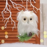 Подвеска «Мудрая совушка» 18*10 см, белый