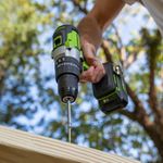 Аккумуляторная ударная дрель шуруповерт Greenworks GD24DD60, 3704107,24v, без АКБ и ЗУ