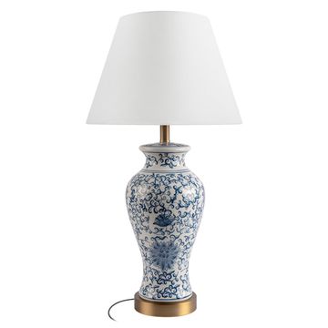 Настольная лампа 1*E27 10512T белый/голубой Lotus LOFT IT