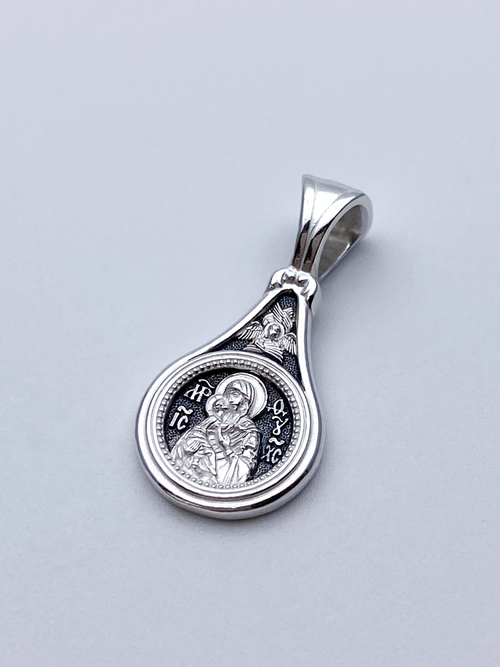 Образок из серебра/Чернение/Владимирская БМ
