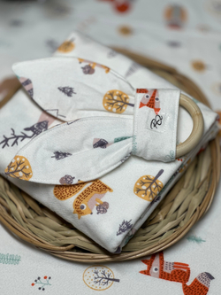 Пеленка Зверята в лесу фланель RinaAmari