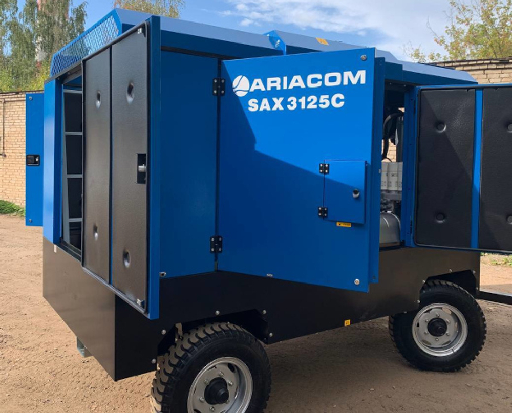 Винтовой дизельный передвижной компрессор ariacom 3125с