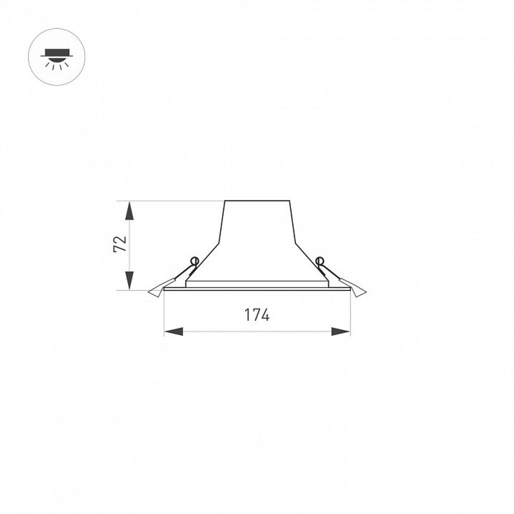 Встраиваемый светильник Arlight STORM 032433