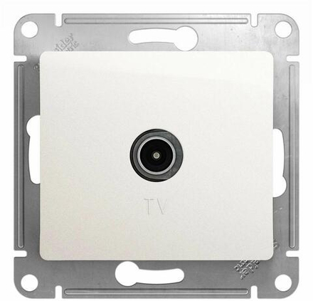 Розетка телевизионная TV Glossa коннектор механизм перламутр SE GSL000693