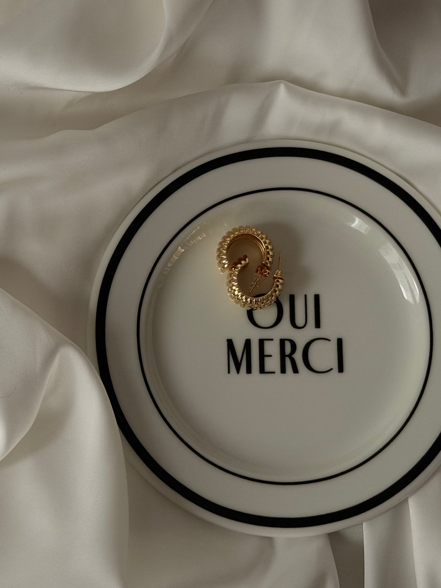 Серьги Кокон, Золотой