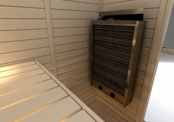 Электрическая печь SAWO CIRRUS 3 CIR3-60NB-P (6 кВт, встроенный пульт, нержавейка, облицовка из талькохлор.)