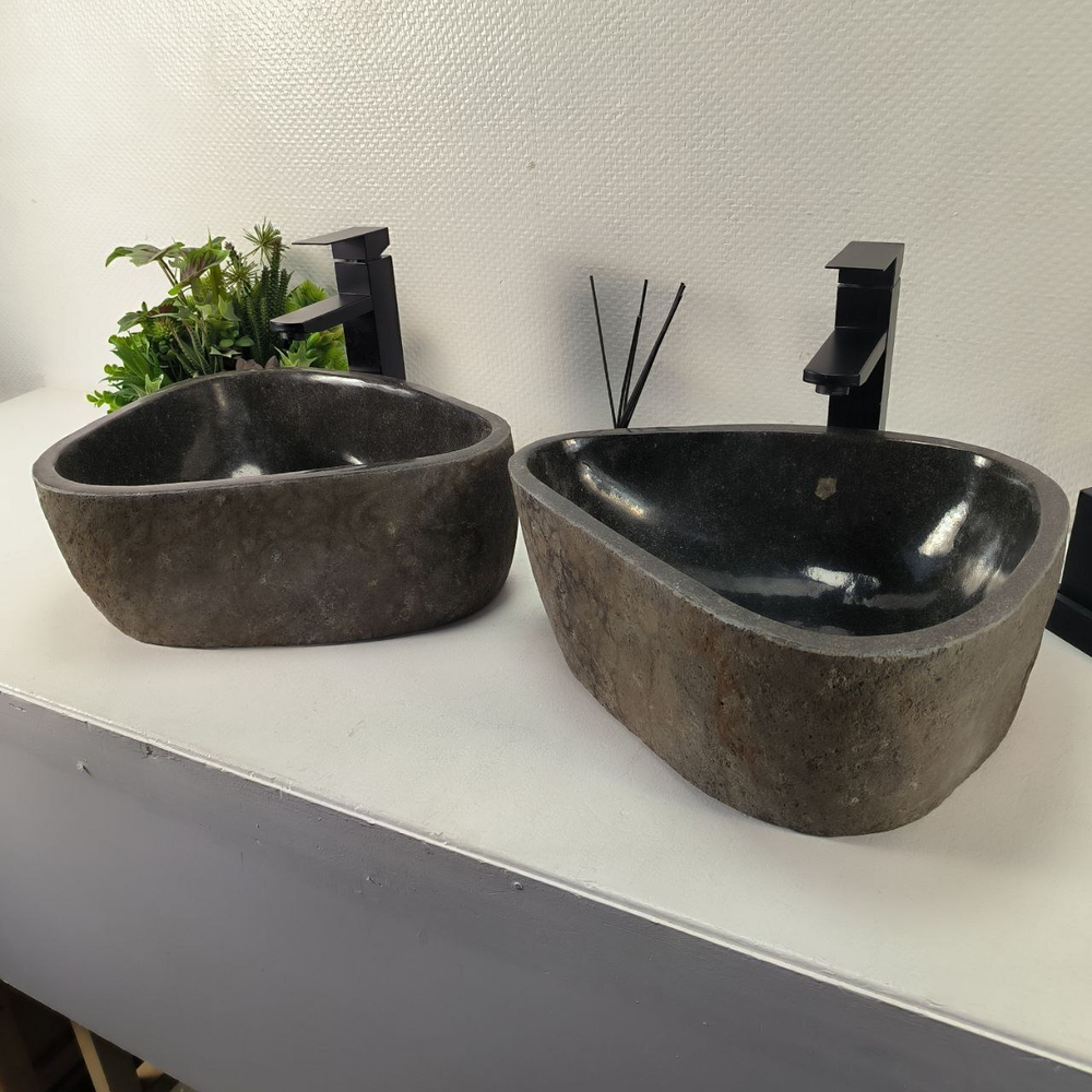 Раковина из речного камня ПАРА! RS-64968 40*35*16 0865