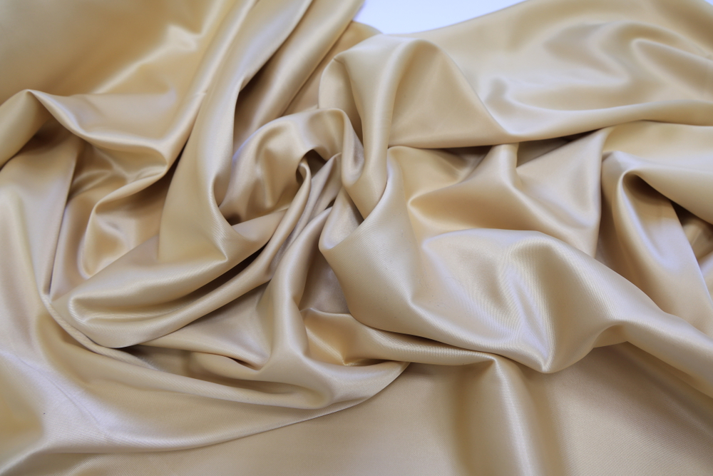 Сатин стрейч бежевый