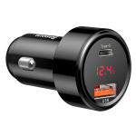 Автомобильная зарядка Baseus Magic Series PPS QC Digital Display Car Charger A+C 45W - Black