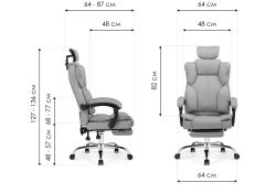 Компьютерное кресло Baron light gray