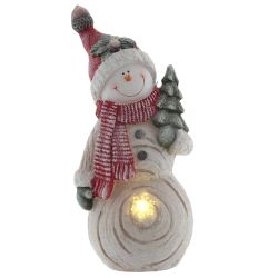 GAEM Фигурка декоративная "Снеговик" с подсветкой (АААх3, н/п), L24 W15 H53 см, 2в.