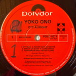 Yoko Ono ‎– It's Alright (Англия 1982г.)Т