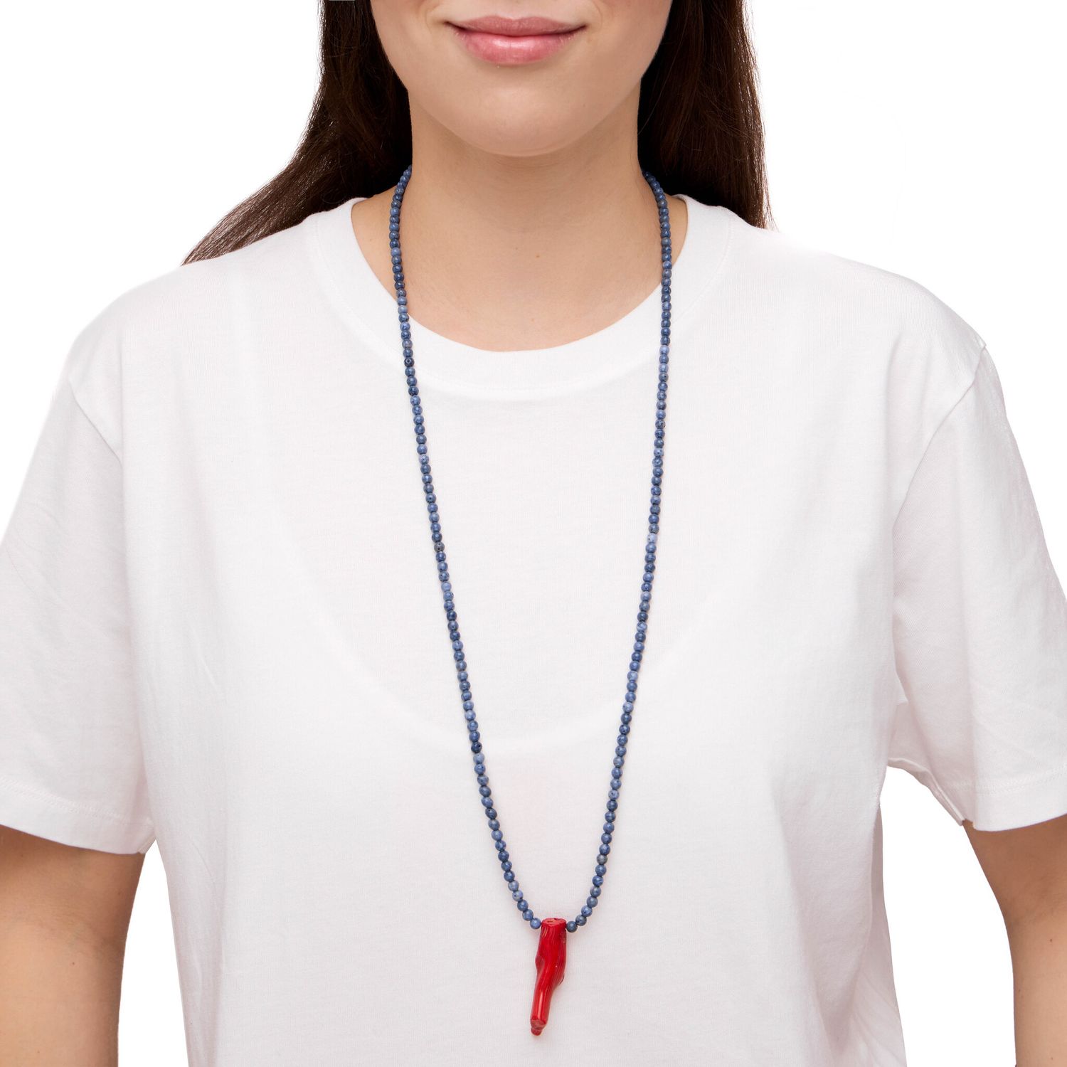 Колье Coral Pendant Necklace – Blue