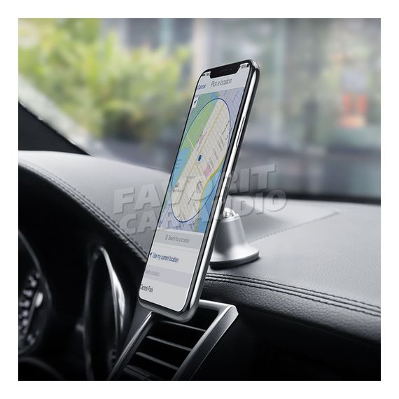 Держатель HOCO CA44 торпедо шарнир магнит серебряный