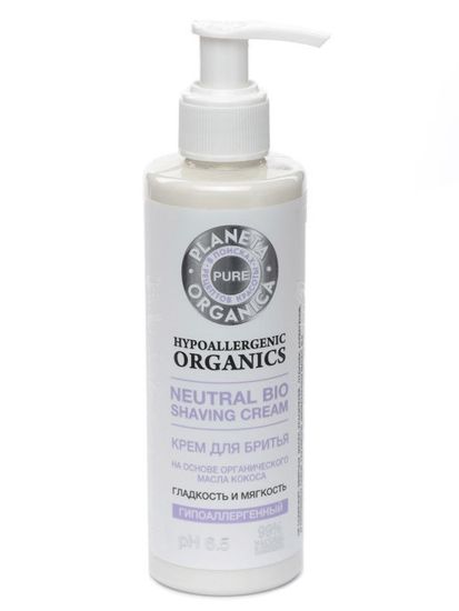 Крем для бритья Planeta Organica, Гладкость и Мягкость