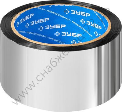 ЗУБР 48 мм, 50 м 50 гр/м2, Металлизированная клеящая лента, ЭКСПЕРТ (12260-50-50)