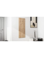 Прихожая с вешалкой Дуб Крафт золотой 190х43х226