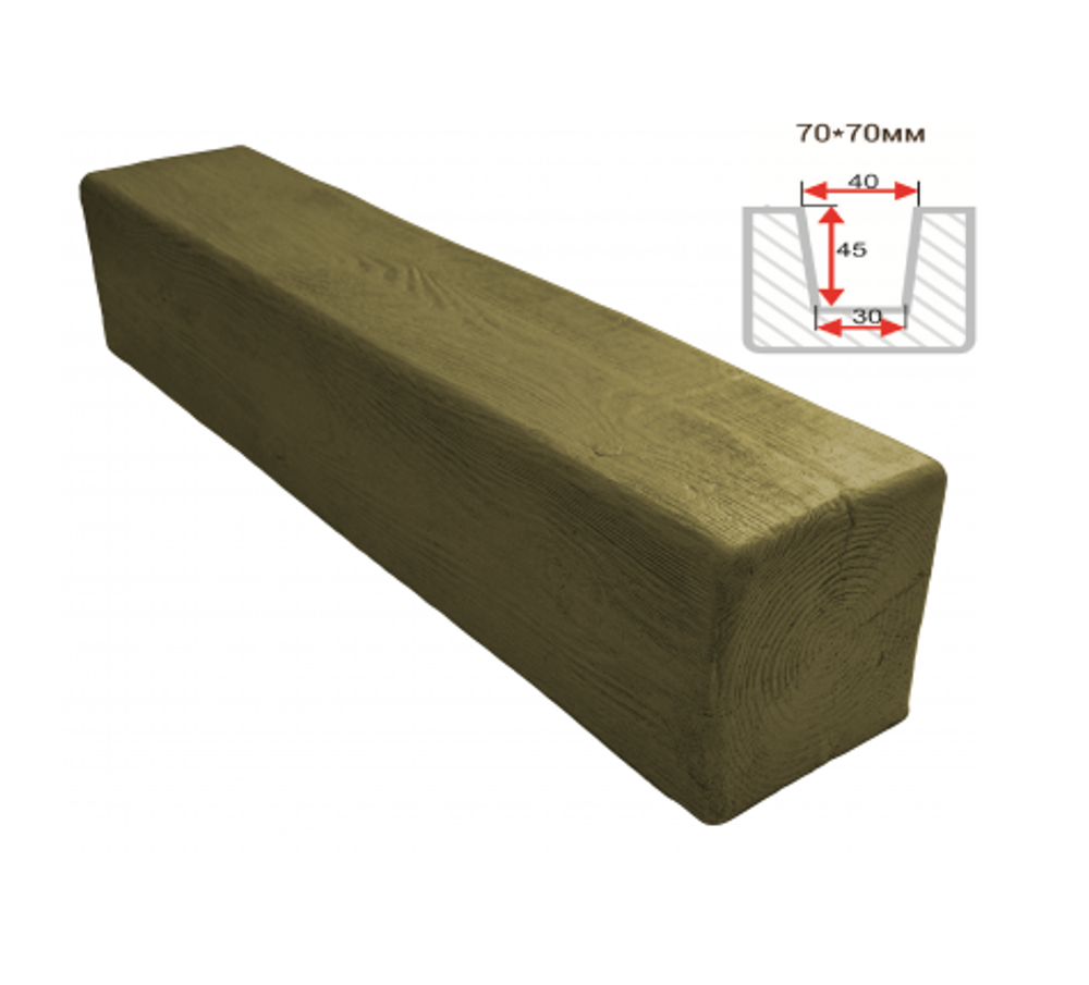Балка декоративная из пенополиуретана 195х195 мм