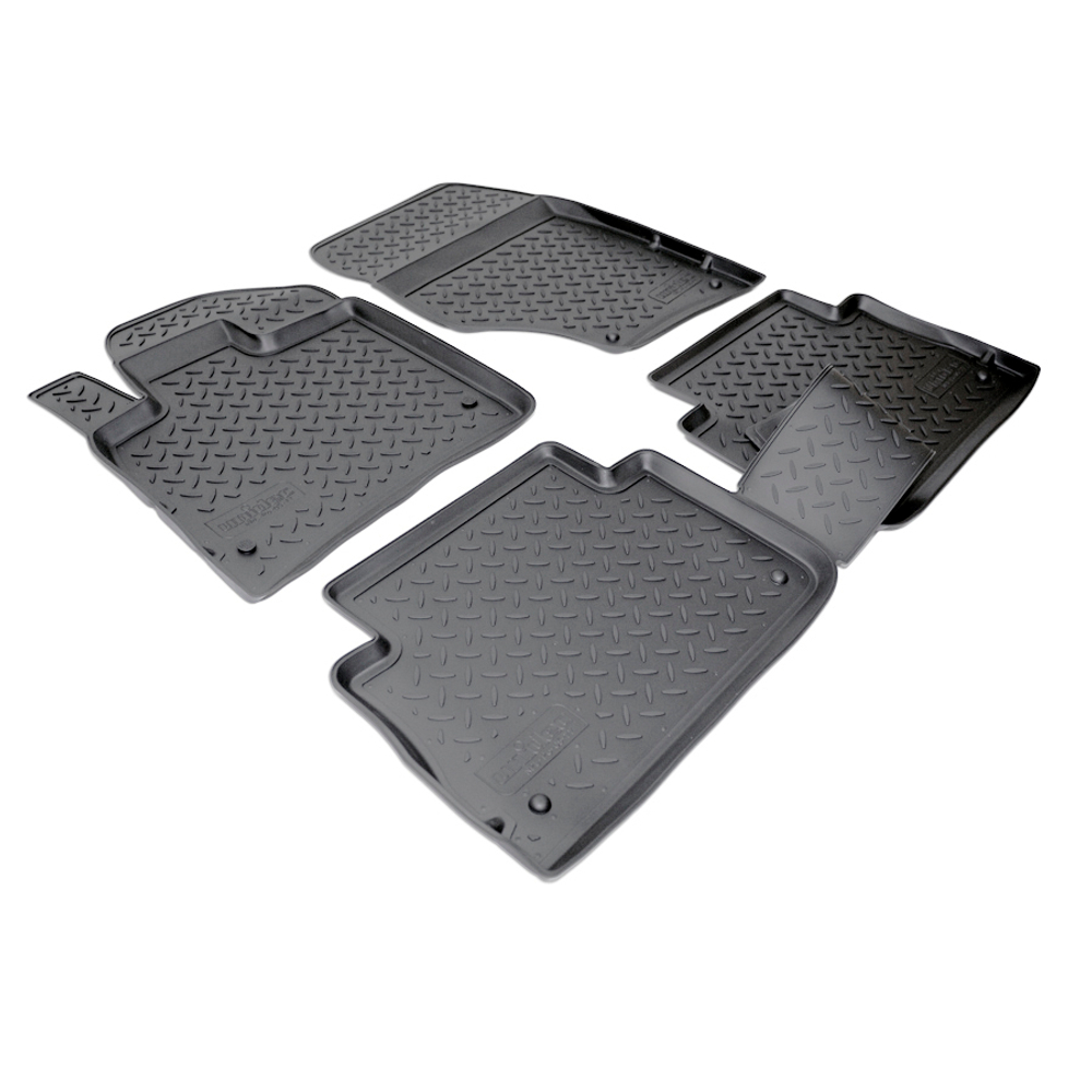 Ковры в салон Norplast/Unidec для Audi Q7 в кузове 4LB (2005-2015), Черный, арт.NPL-Po-05-77