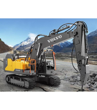 Радиоуправляемый экскаватор Double Eagle Volvo EC160E 1:16 2.4G, ковш