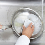 Набор губок для мытья посуды IKEA SVAMPIG (СВАМПИГ), Серо-белый, 11x7 см, 3 шт