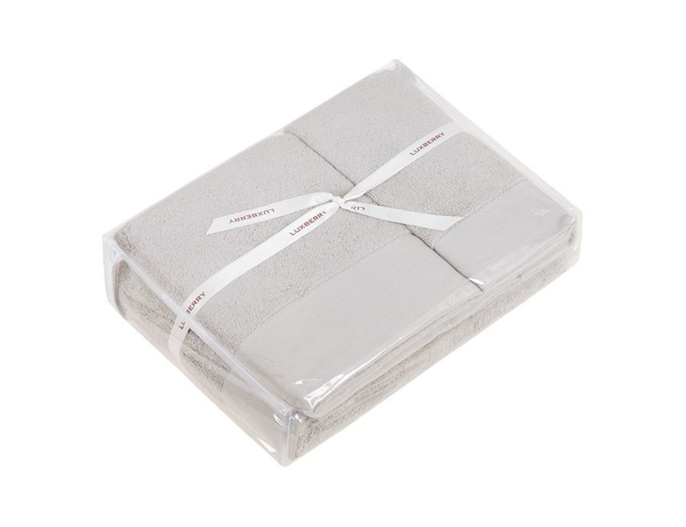 Полотенце 70x140 Luxberry Basic серое Португалия упаковка