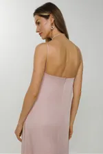 Платье-комбинация Alexandra Talalay А-силуэта AD044 жемчужно-розовое