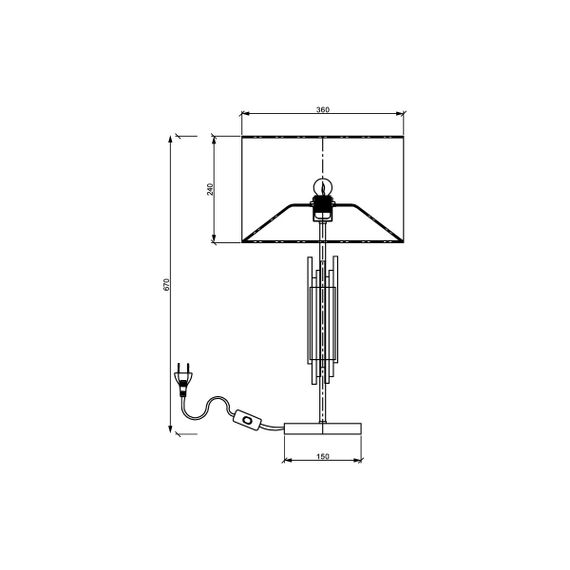 Настольная лампа Vele Luce Clarinetto VL3314N01