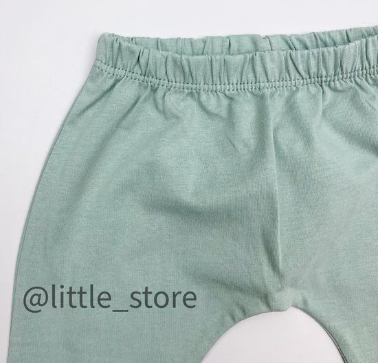 Штанишки хлопковые "Весенняя зелень" холодная мята