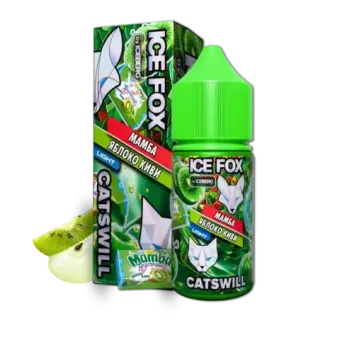 Жидкость ICE FOX & CATSWILL Salt 2% STRONG 30 ml - МАМБА ЯБЛОКО КИВИ