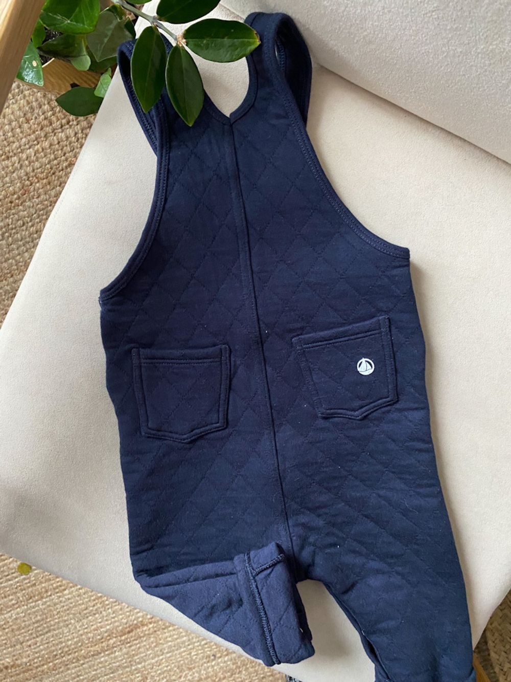Хлопковый комбинезон Petit Bateau, 80